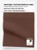 Product image 1 of the product “PANTONE® COTTON SWATCH CARD 19-1432 TCX Chocolate Fondant ”