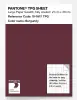 Product image 1 of the product “PANTONE® TPG SHEET 19-1617 TPG Burgundy ”