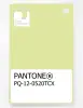 Product image 1 of the product “PANTONE® PLASTIC STANDARD CHIP PQ 12-0520 TCX Pale Lime Yellow ”