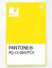 Product image 1 of the product “PANTONE® PLASTIC STANDARD CHIP PQ 12-0643 TCX Blazing Yellow ”