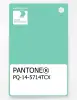 Product image 1 of the product “PANTONE® PLASTIC STANDARD CHIP PQ 14-5714 TCX Beveled Glass ”