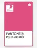 Product image 1 of the product “PANTONE® PLASTIC STANDARD CHIP PQ 17-2033 TCX Fandango Pink ”