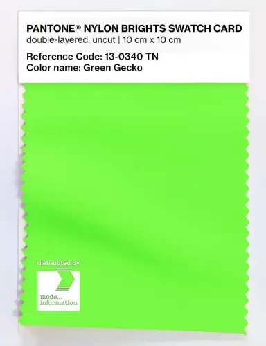 Artikelbild des Artikels “PANTONE® NYLON SWATCH CARD 13-0340 TN Green Gecko “