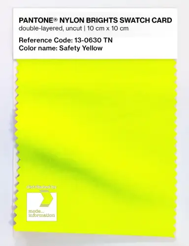 Artikelbild des Artikels “PANTONE® NYLON SWATCH CARD 13-0630 TN Safety Yellow “
