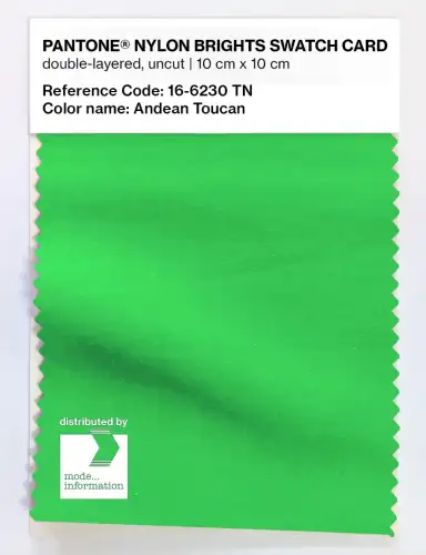 Artikelbild des Artikels “PANTONE® NYLON SWATCH CARD 16-6230 TN Andean Toucan “