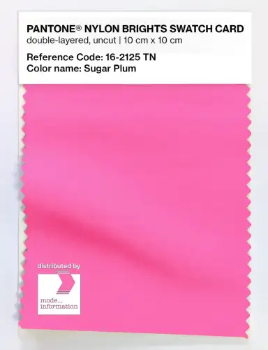 Artikelbild des Artikels “PANTONE® NYLON SWATCH CARD 16-2125 TN Sugar Plum “