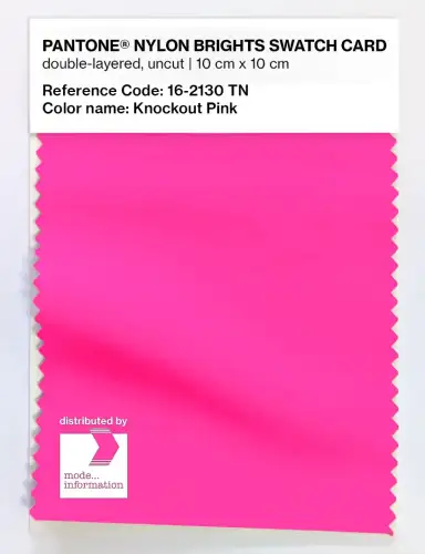 Artikelbild des Artikels “PANTONE® NYLON SWATCH CARD 16-2130 TN Knockout Pink “
