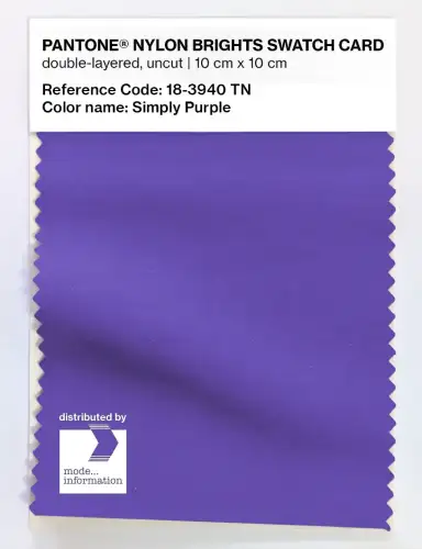 Artikelbild des Artikels “PANTONE® NYLON SWATCH CARD 18-3940 TN Simply Purple “