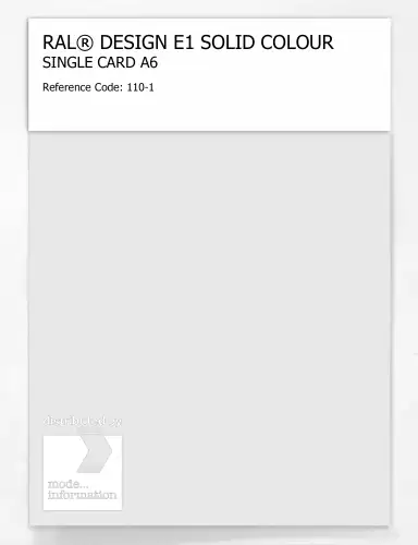 Artikelbild des Artikels “RAL® EFFECT E1 SINGLE CARD 100 SERIES 110-1 “