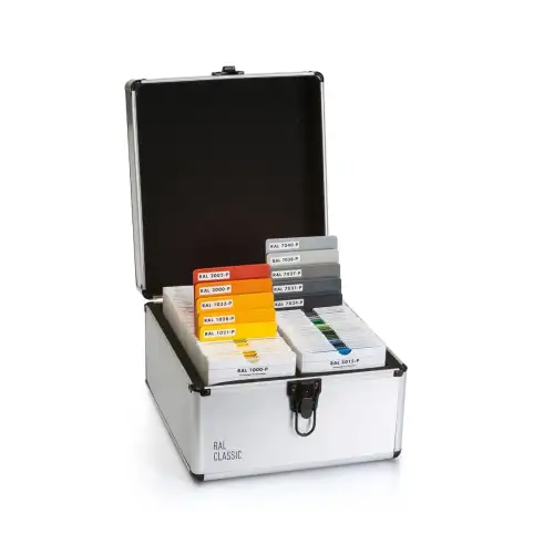 Artikelbild des Artikels “RAL P1 Kunststoff-Farbmuster-Set | 100 RAL CLASSIC Polypropylen-Platten “