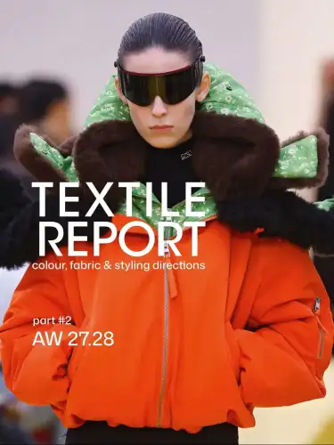 Artikelbild des Artikels “Textile Report Teil 2 Herbst/Winter 2027/2028 | Textiltrends, Farbtrends & Leder Trend Forecast “