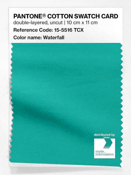 その他 PANTONE Uncoated PANTONE® COTTON SWATCH CARD 15-5516 TCX Waterfall | mode