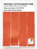 Product image 3 of the product “PANTONE® COTTON SWATCH CARD 16-1453 TCX Exotic Orange ”