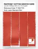 Product image 3 of the product “PANTONE® COTTON SWATCH CARD 17-1562 TCX Mandarin Red ”