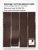 Product image 3 of the product “PANTONE® COTTON SWATCH CARD 19-1432 TCX Chocolate Fondant ”