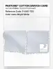 Product image 4 of the product “PANTONE® COTTON SWATCH CARD 11-0601 TCX Bright White ”