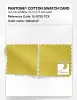 Product image 4 of the product “PANTONE® COTTON SWATCH CARD 12-0735 TCX Yellowtail ”