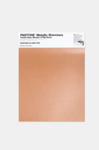 Artikelbild des Artikels “PANTONE® METALLIC SHIMMERS SHEET 20-0028 TPM Brass Knuckles “