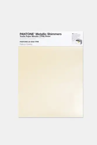 Artikelbild des Artikels “PANTONE® METALLIC SHIMMERS SHEET 20-0042 TPM Platinum Frosting “