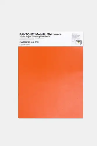 Artikelbild des Artikels “PANTONE® METALLIC SHIMMERS SHEET 20-0058 TPM Copper Skillet “