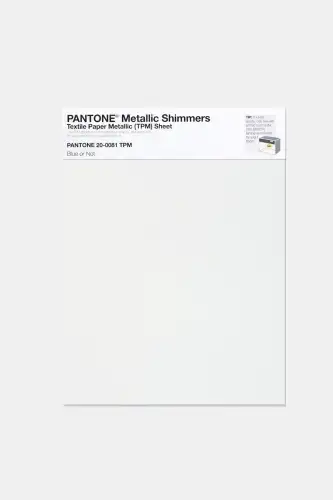 Artikelbild des Artikels “PANTONE® METALLIC SHIMMERS SHEET 20-0081 TPM Blue or Not “