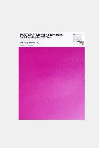 Artikelbild des Artikels “PANTONE® METALLIC SHIMMERS SHEET 20-0114 TPM Magenta Lacquer “