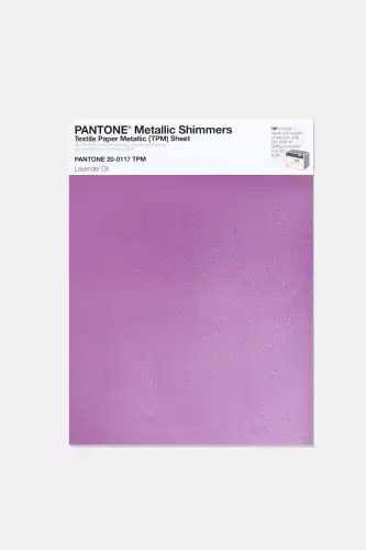 Artikelbild des Artikels “PANTONE® METALLIC SHIMMERS SHEET 20-0117 TPM Lavender Oil “