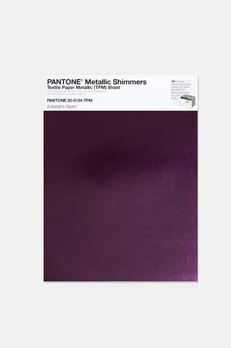 Artikelbild des Artikels “PANTONE® METALLIC SHIMMERS SHEET 20-0124 TPM Aubergine Gleam “