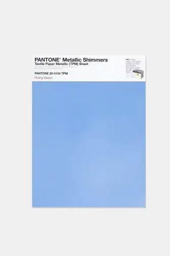 Artikelbild des Artikels “PANTONE® METALLIC SHIMMERS SHEET 20-0154 TPM Rolling Waters “
