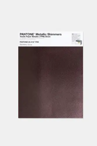 Artikelbild des Artikels “PANTONE® METALLIC SHIMMERS SHEET 20-0197 TPM Blackberry Syrup “