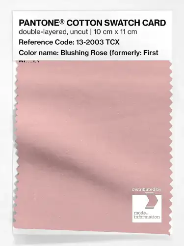 PANTONE® COTTON SWATCH CARD 13-2003 TCX Blushing Rose