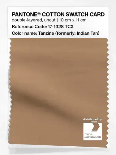 PANTONE® COTTON SWATCH CARD 17-1328 TCX Tanzine