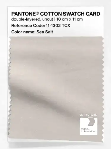 PANTONE® COTTON SWATCH CARD 11-1302 TCX Sea Salt