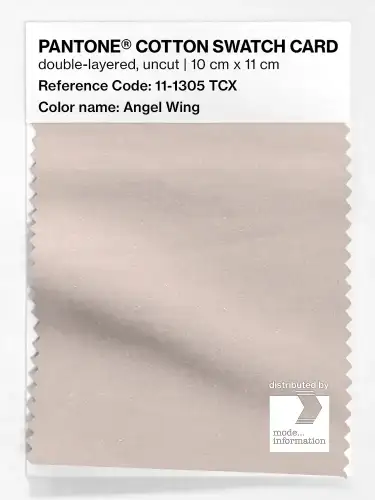 PANTONE® COTTON SWATCH CARD 11-1305 TCX Angel Wing