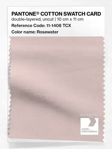 PANTONE® COTTON SWATCH CARD 11-1408 TCX Rosewater