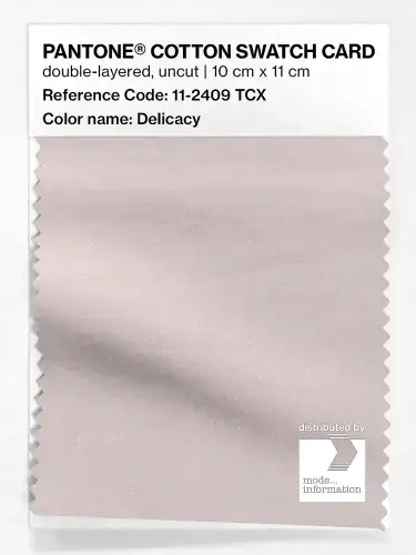 PANTONE® COTTON SWATCH CARD 11-2409 TCX Delicacy