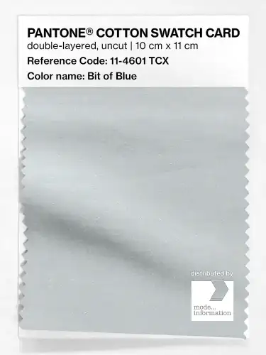 PANTONE® COTTON SWATCH CARD 11-4601 TCX Bit of Blue
