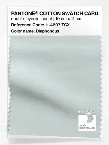 PANTONE® COTTON SWATCH CARD 11-4607 TCX Diaphonous
