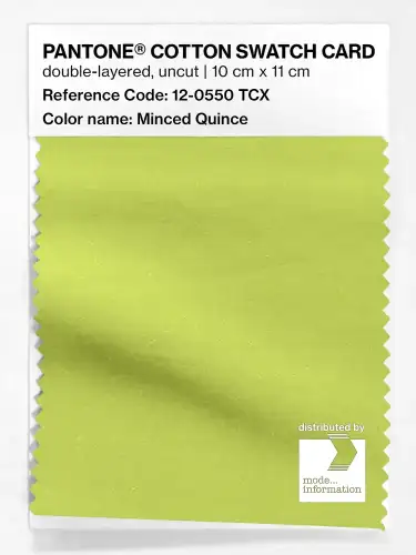 PANTONE® COTTON SWATCH CARD 12-0550 TCX Minced Quince