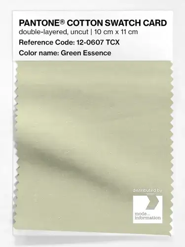 PANTONE® COTTON SWATCH CARD 12-0607 TCX Green Essence