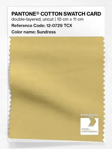 PANTONE® COTTON SWATCH CARD 12-0729 TCX Sundress