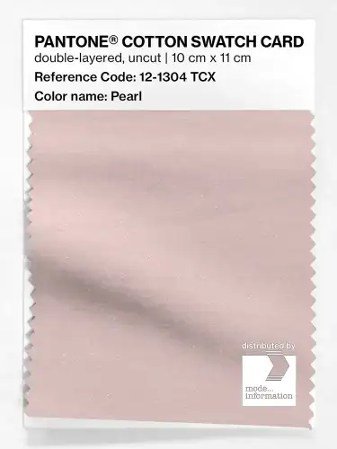 PANTONE® COTTON SWATCH CARD 12-1304 TCX Pearl