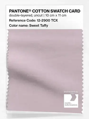PANTONE® COTTON SWATCH CARD 12-2900 TCX Sweet Taffy