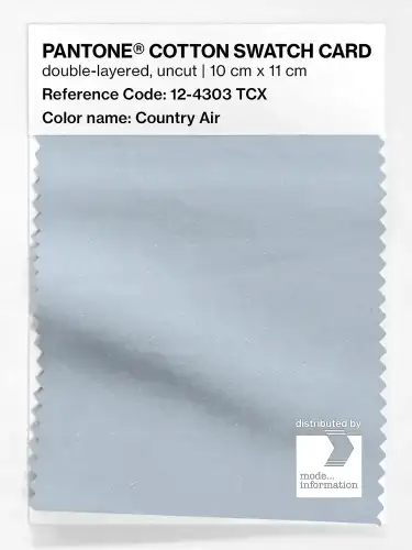 PANTONE® COTTON SWATCH CARD 12-4303 TCX Country Air