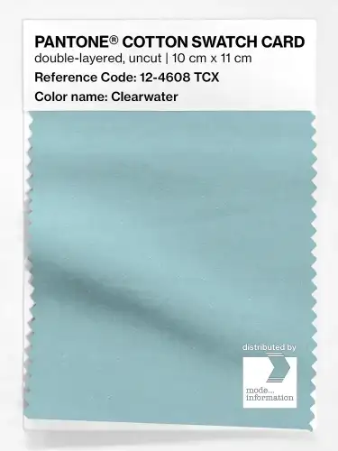 PANTONE® COTTON SWATCH CARD 12-4608 TCX Clearwater