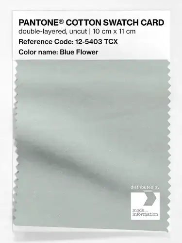PANTONE® COTTON SWATCH CARD 12-5403 TCX Blue Flower