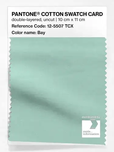 PANTONE® COTTON SWATCH CARD 12-5507 TCX Bay