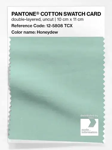 PANTONE® COTTON SWATCH CARD 12-5808 TCX Honeydew