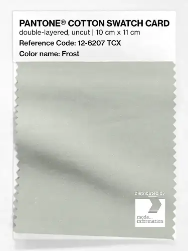 PANTONE® COTTON SWATCH CARD 12-6207 TCX Frost