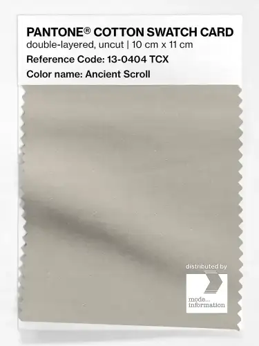 PANTONE® COTTON SWATCH CARD 13-0404 TCX Ancient Scroll